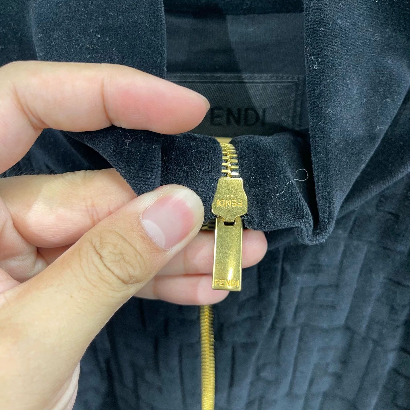 Fendi Fendi FF Monogram Velvet Panelled Jacket 52 99new Size US L / EU 52-54 / 3 - 4 Thumbnail