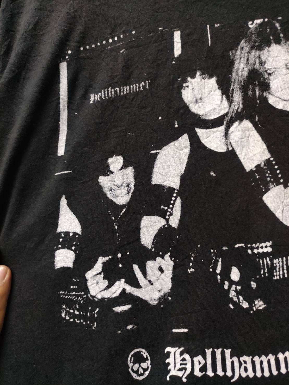Band Tees Vtg 90's Hellhammer " Apocalyptic Raids " EP Promo T-Shirt Size US XL / EU 56 / 4 - 12 Thumbnail