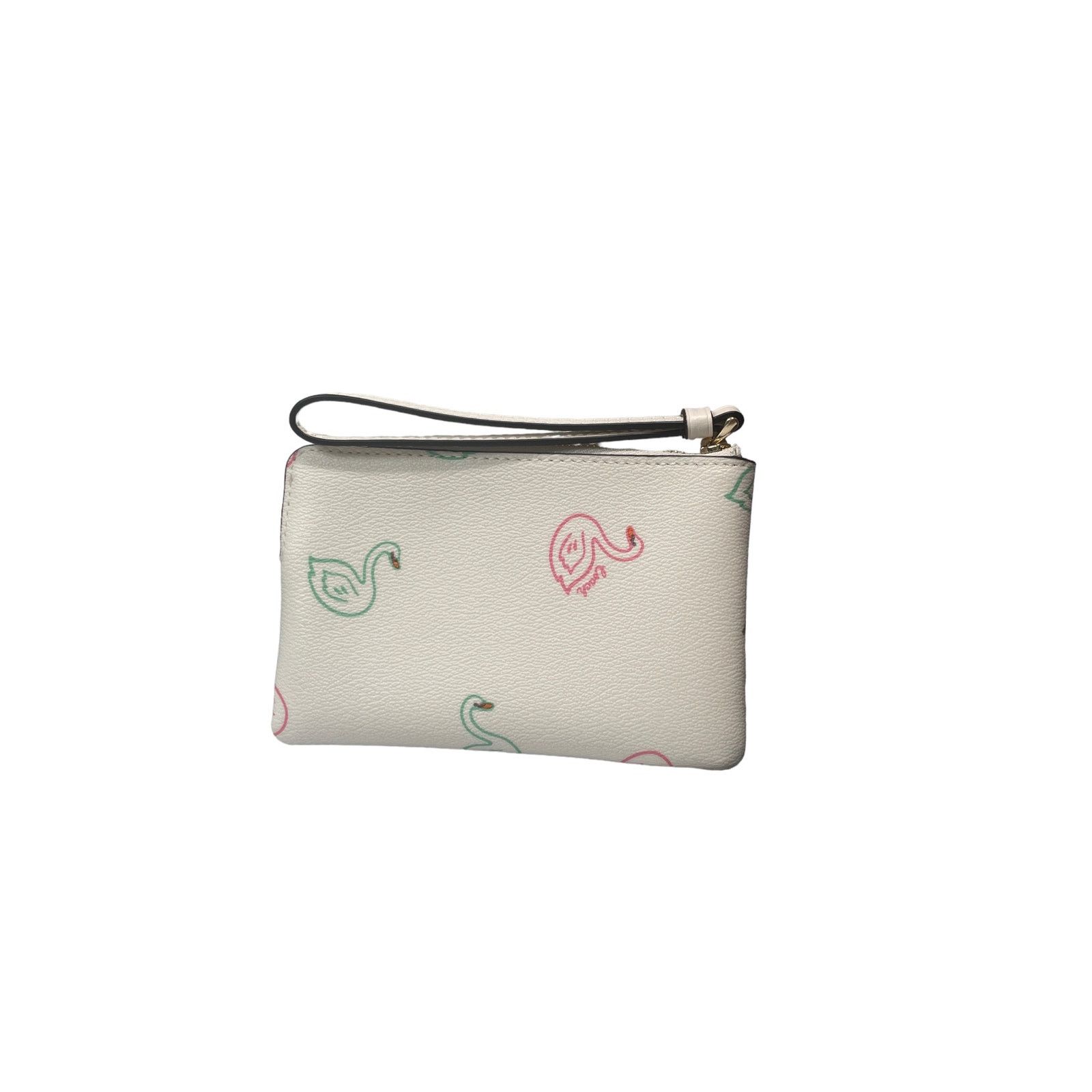 Coach Coach Corner Zip Swan Print Wristlet new Size ONE SIZE - 2 Thumbnail
