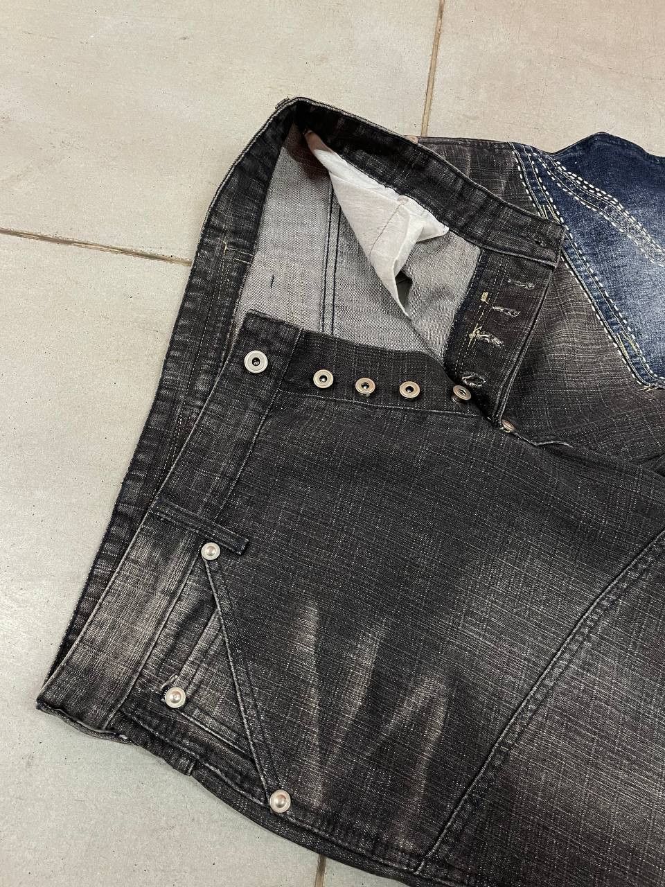 Japanese Brand Patchwork Vintage Japanese Brand Zipped Jeans Rare Design Size US 38 / EU 54 - 11 Thumbnail