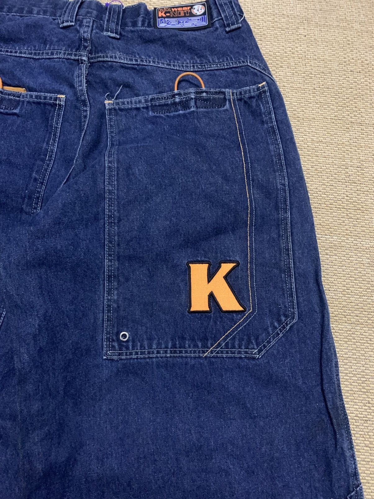 JNCO Kikwear Big Pocket Wide Leg Jeans Size US 34 / EU 50 - 3 Thumbnail