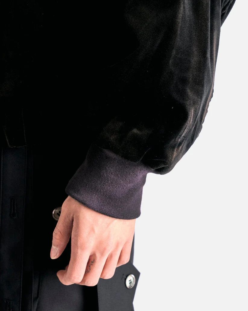 JiyongKim o1s1v1r1oon0925 Bleached Velvet Shawl Collar Bomber in Black Size US M / EU 48-50 / 2 - 8 Thumbnail