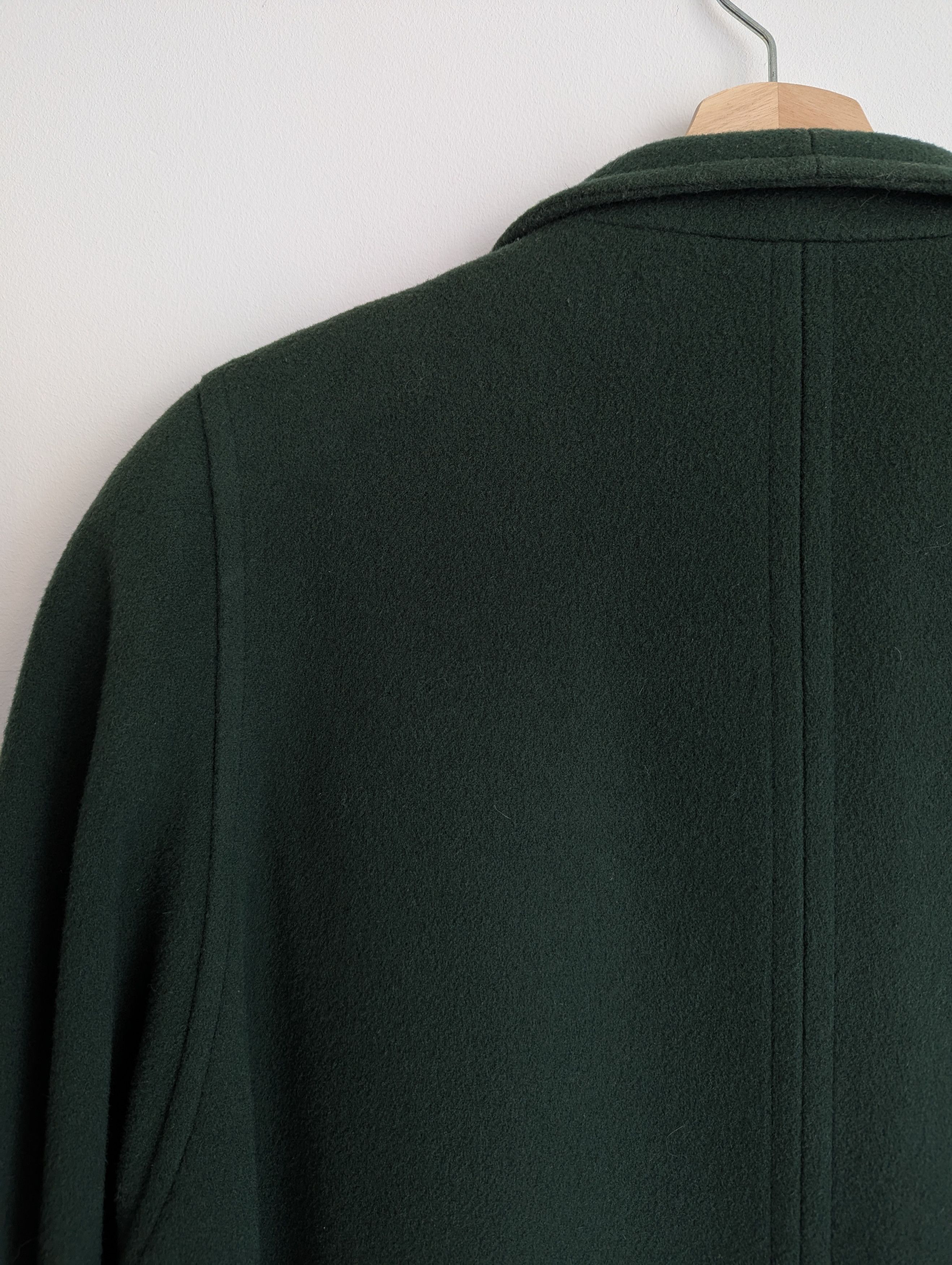 Other Virgin Wool Dark Green Coat Vintage Germany Size XL / US 12-14 / IT 48-50 - 8 Thumbnail