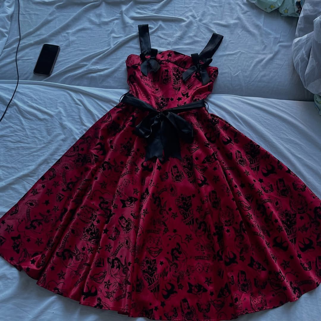 Other Hell Bunny dress Gothic type Killstar type Edd Hardy Size XS / US 0-2 / IT 36-38 - 7 Thumbnail