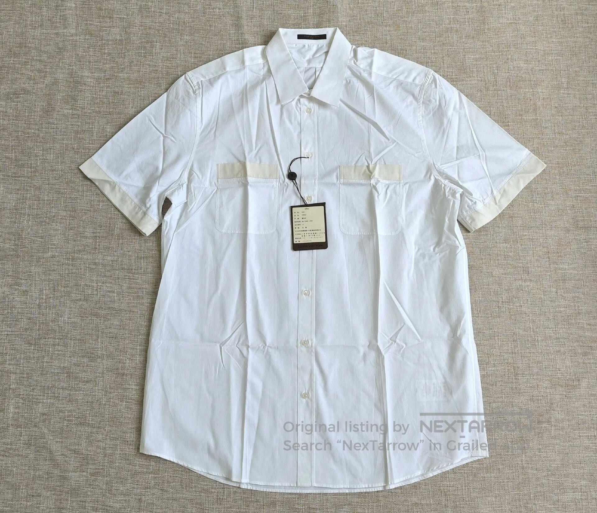 Louis Vuitton Louis Vuitton Men's Short-Sleeve Cotton Shirt. Size US XXL / EU 58 / 5 - 1 Thumbnail