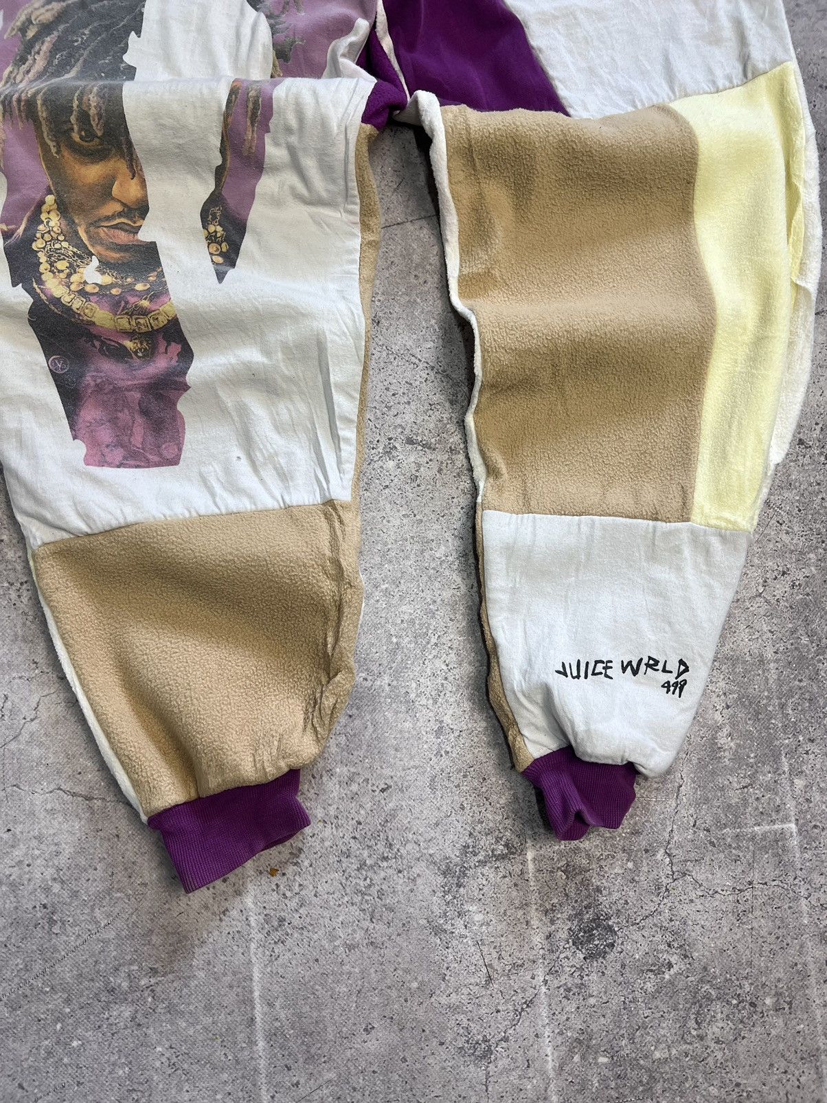 Handmade Jucie Wrld x Vlone Hand Made Baggy Joggers Pants Size US 33 - 6 Thumbnail