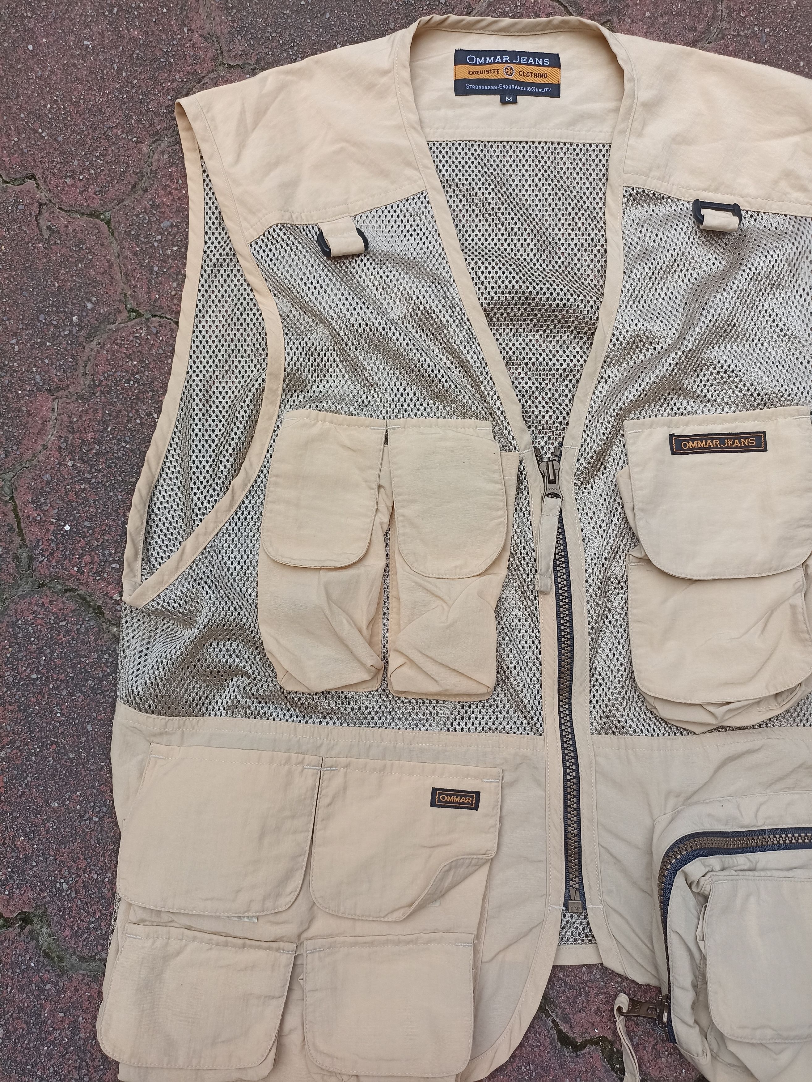 Japanese Brand Vintage Ommar Jeans Vest tactical series mesh design Size US M / EU 48-50 / 2 - 3 Thumbnail