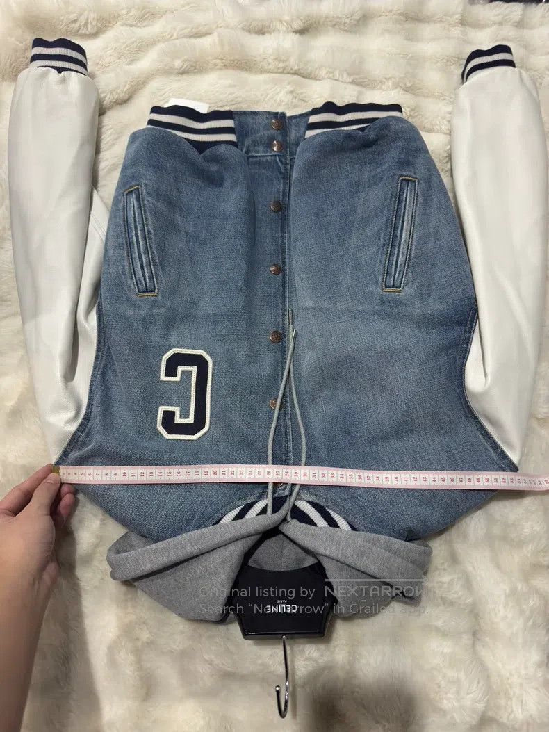 Celine CELINE Denim and Leather Patchwork Jacket Size US XS / EU 42 / 0 - 7 Thumbnail
