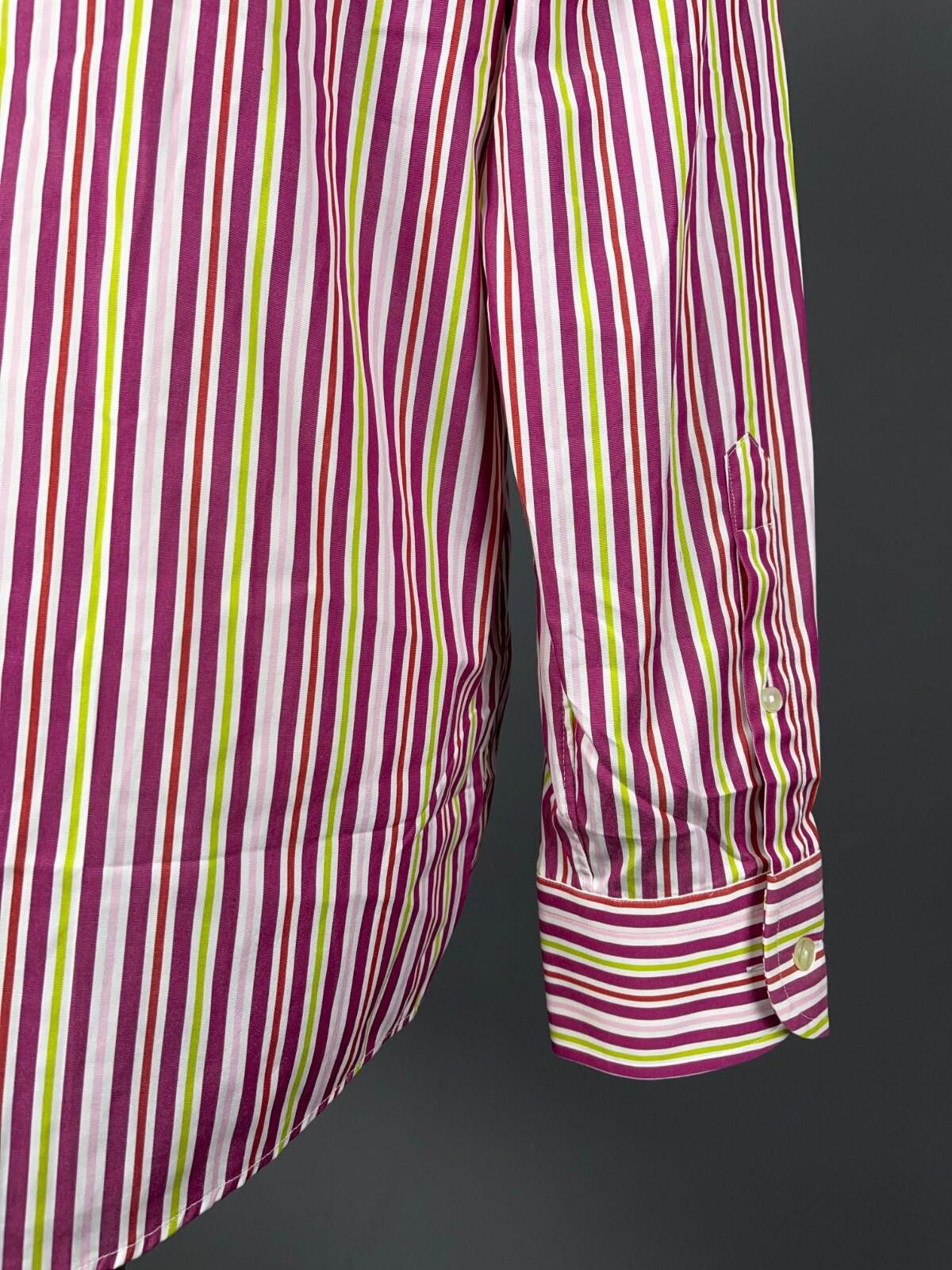 Eton Eton Ganghester Coloured Stripe Shirt Size 16 / 41 / L Size US M / EU 48-50 / 2 - 9 Thumbnail