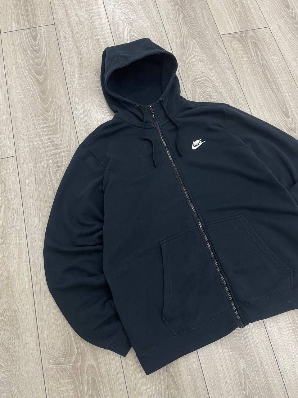 Japanese Brand × Nike × Vintage Vintage Nike Swoosh Zip Up Hoodie Y2K Size US XL / EU 56 / 4 - 2 Thumbnail