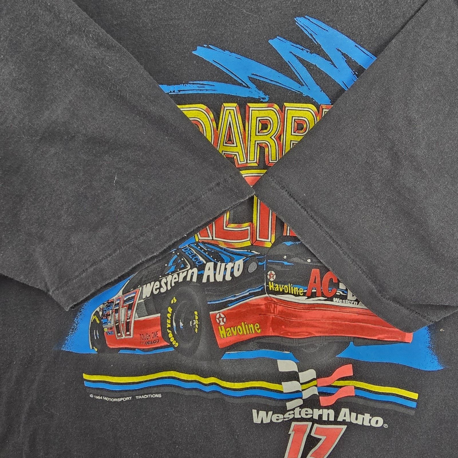 Hanes Vintage Darrell Waltrip Shirt Mens XXL 17 NASCAR 90s 1994 Size US XXL / EU 58 / 5 - 3 Thumbnail