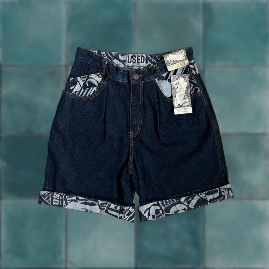 Wrangler VINTAGE Wrangler Denim Shorts Mens 30 90s Deadstock NWT Cotton Denim Blue 7” Inseam 12.5” Rise 12.5" Leg Opening Size US 30 / EU 46 - 1 Thumbnail