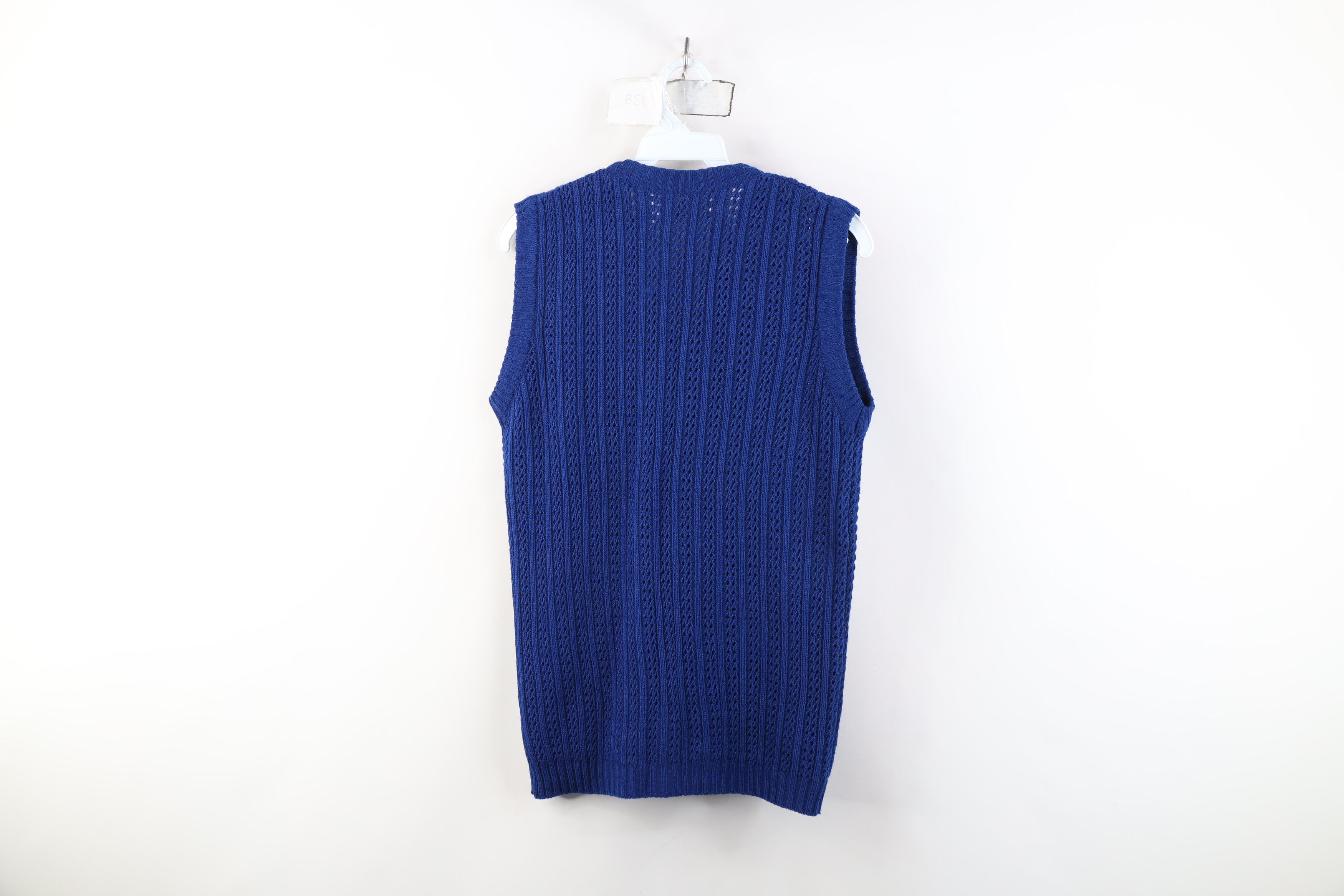 Vintage Vintage 70s Streetwear Ribbed Knit Cardigan Sweater Vest Size M / US 6-8 / IT 42-44 - 10 Thumbnail
