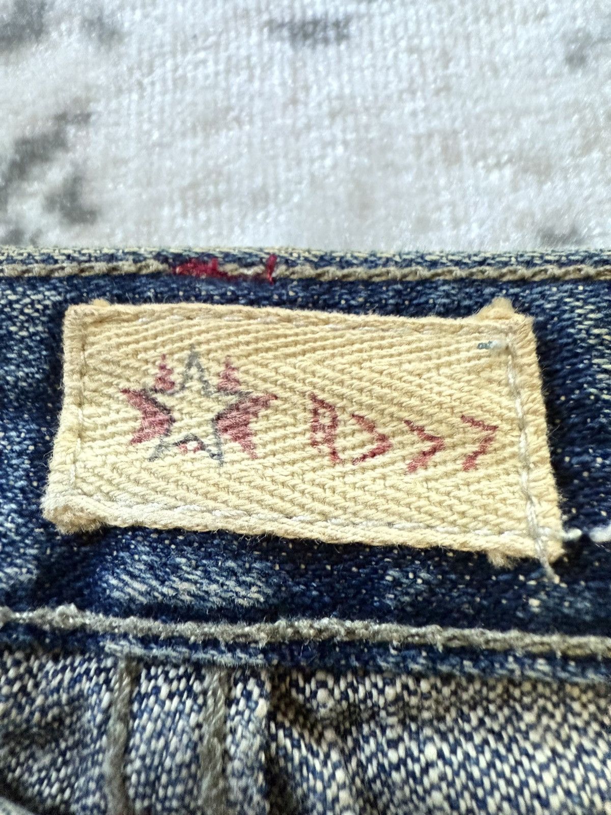 Japanese Brand R 45rpm Mud Wash Honeycomb Distressed Flared Jeans Size US 28 / EU 44 - 24 Thumbnail