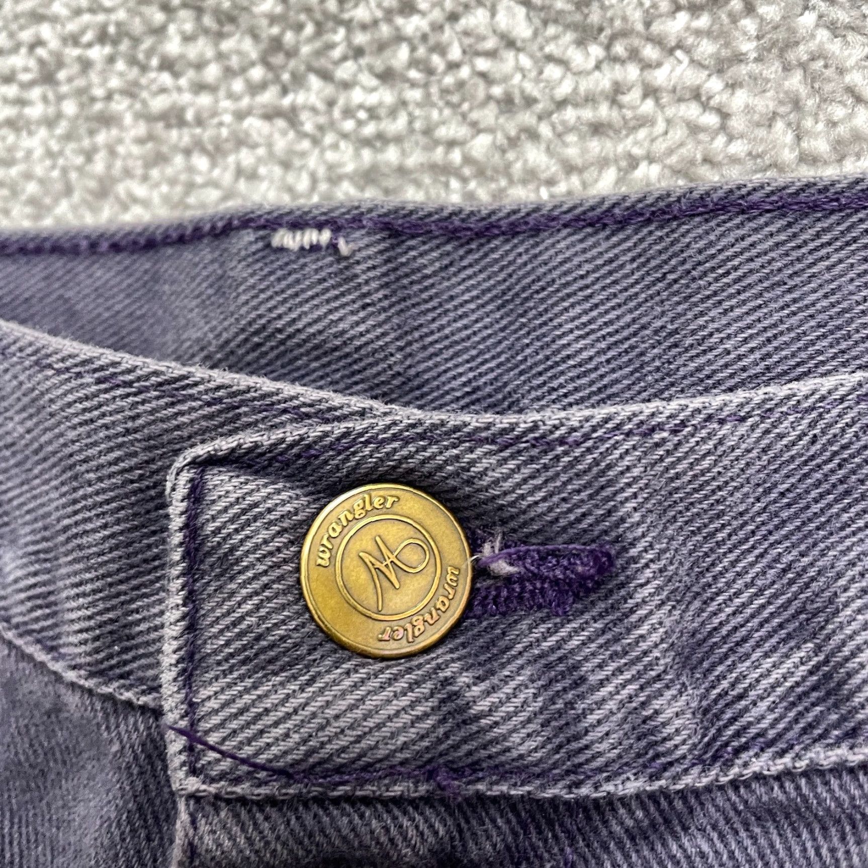 Wrangler VINTAGE Wrangler Denim Jeans Women 10 Purple High Rise 90s Y2K Retro Straight 5-Pocket Women Size 32" / US 10 / IT 46 - 4 Thumbnail