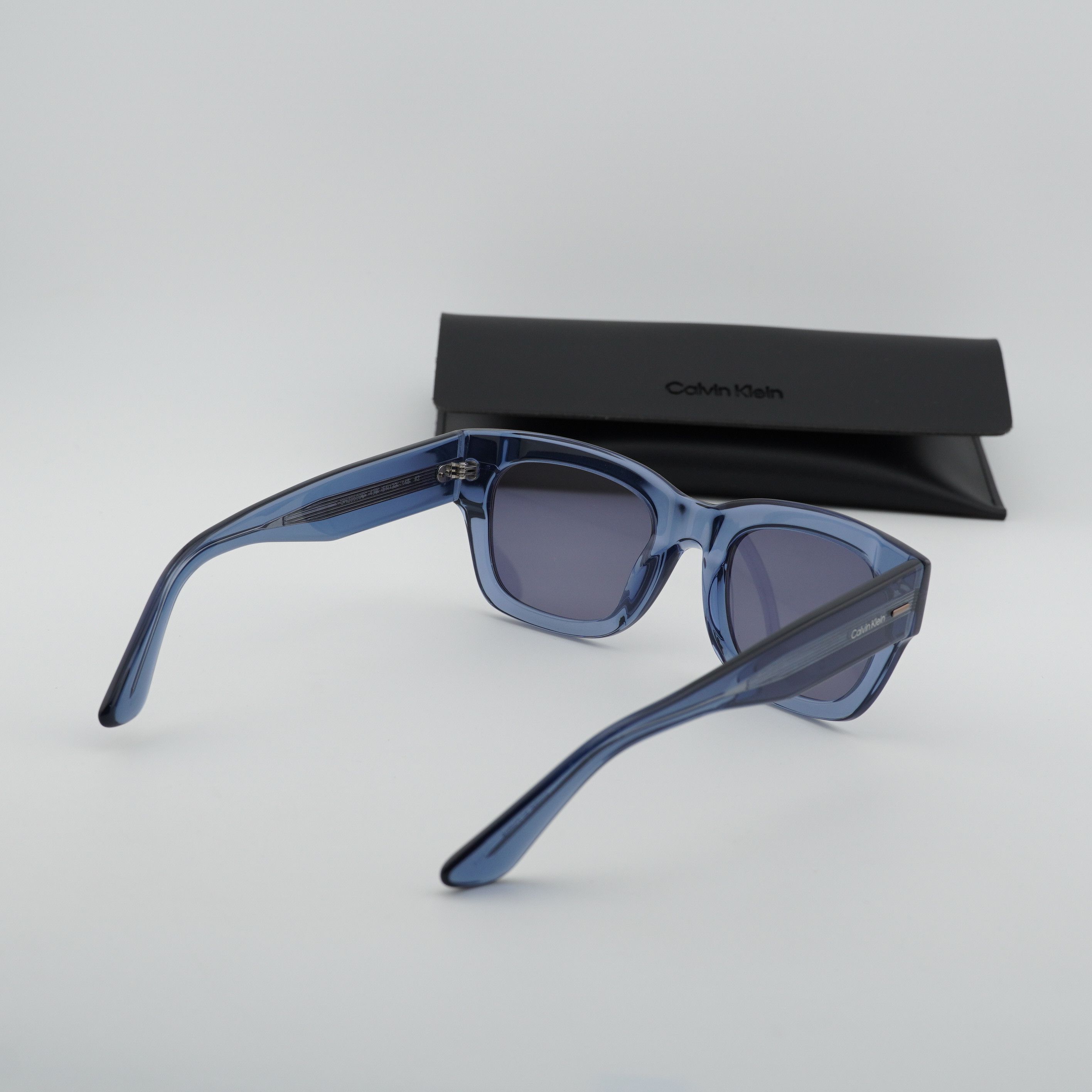 Calvin Klein Calvin Klein CK23509S 438 Men Sunglasses Blue Square Frame Size ONE SIZE - 8 Thumbnail