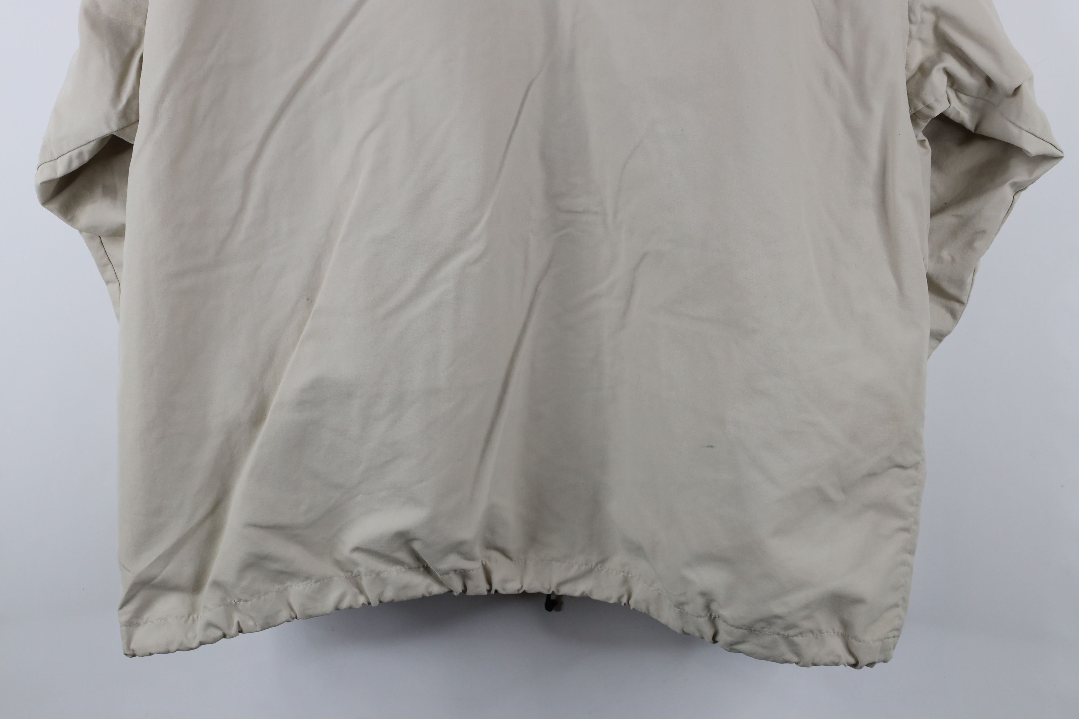 Lands' End × Vintage Vintage 90s Lands End Hooded Windbreaker Jacket Beige Size US XL / EU 56 / 4 - 15 Thumbnail