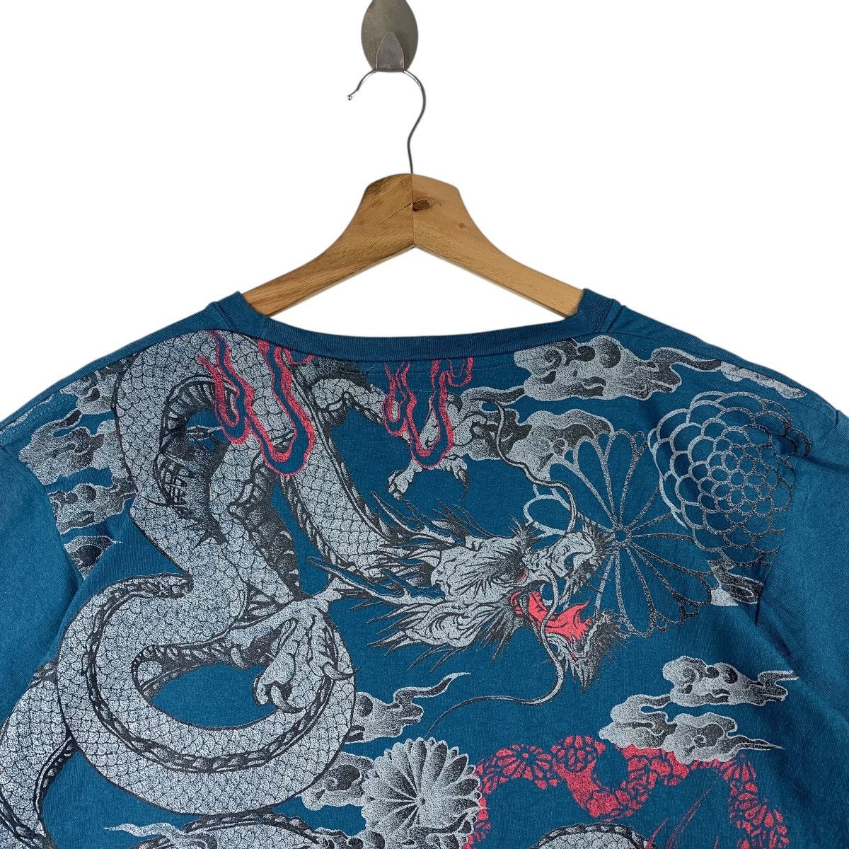 Japanese Brand Vintage BULLET NOISE dragon overprint sukajan tee Size US XL / EU 56 / 4 - 9 Thumbnail