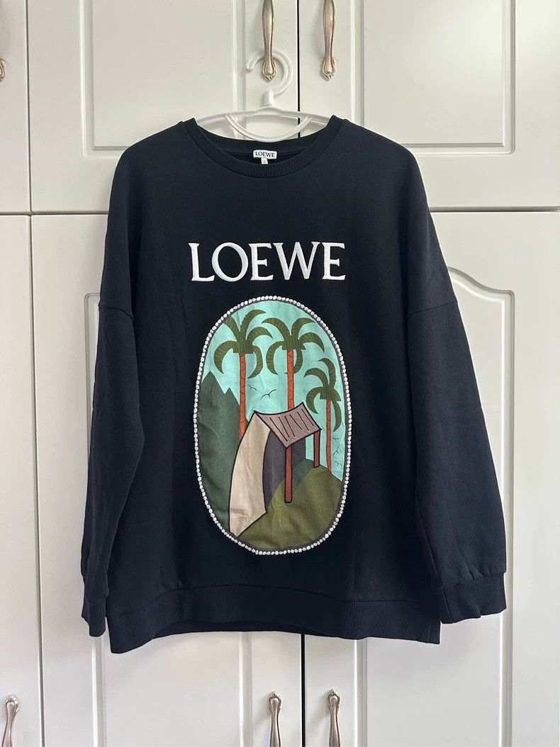 loewe Black pullover sweatshirt 2505-Nextarrow