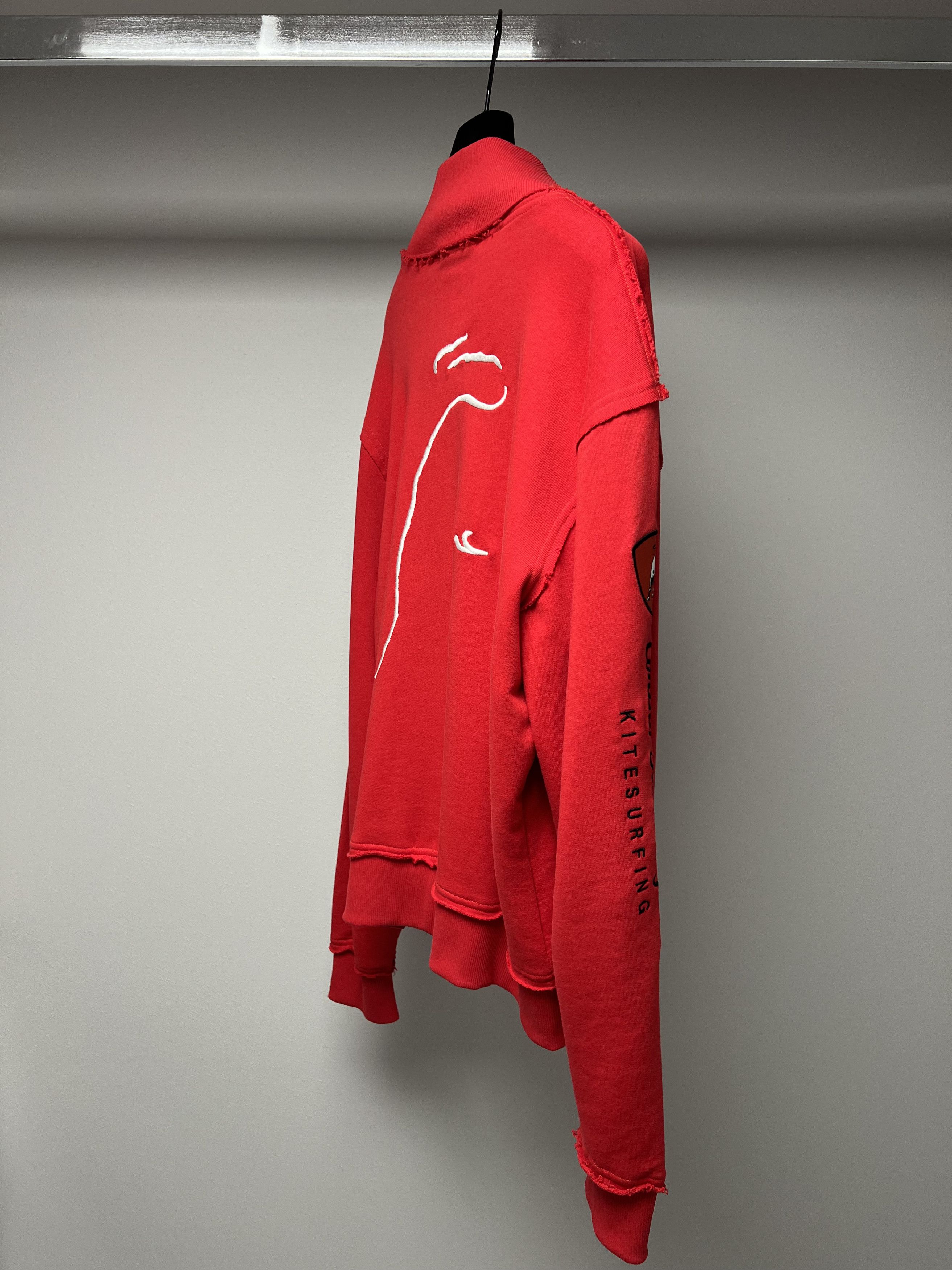 Lamborghini CORINO LAMBORGHINI / KITESURFING, RED SWEATSHIRT W / ZIPPER Size US XL / EU 56 / 4 - 8 Thumbnail