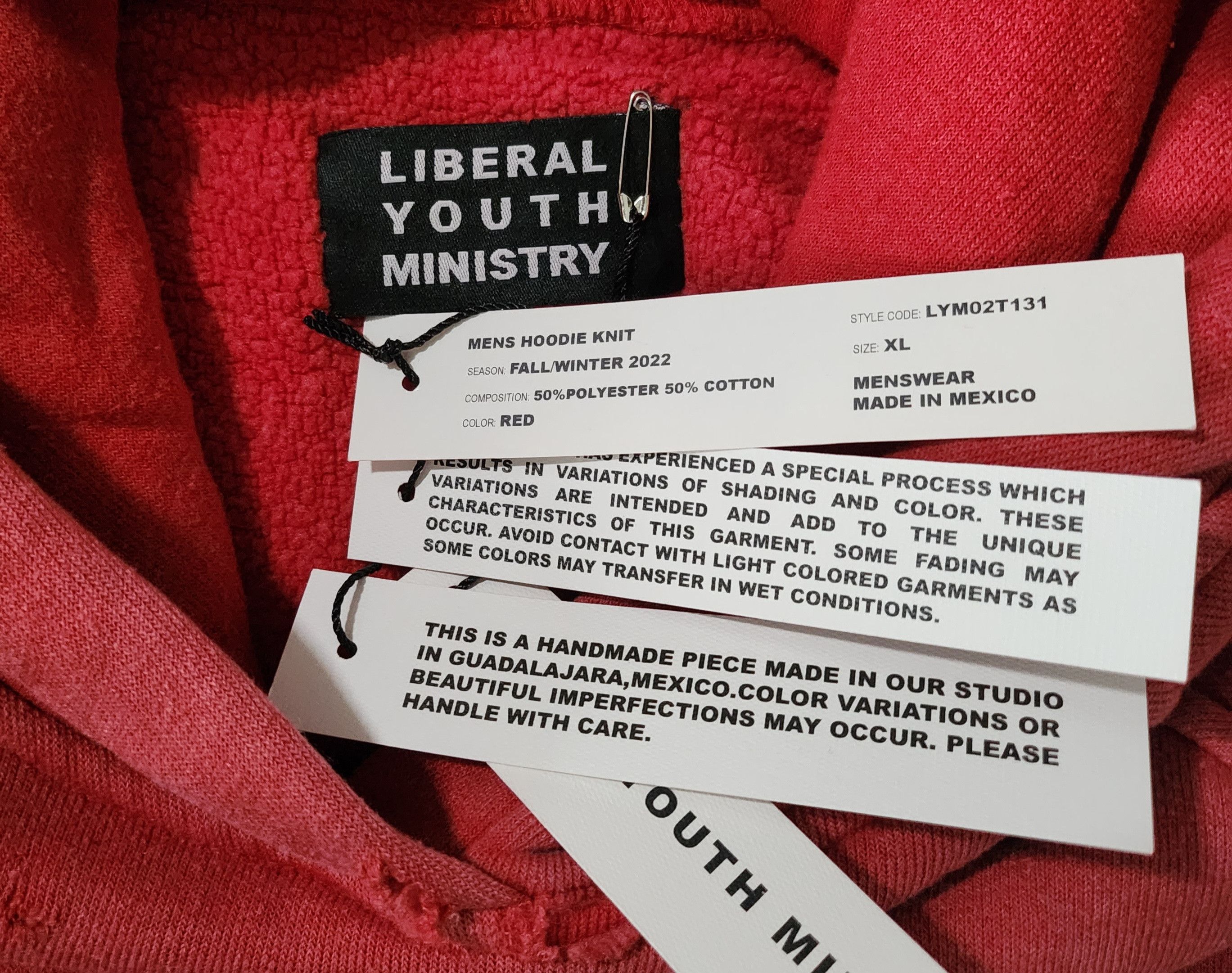 Liberal Youth Ministry Destroyed Boxy Knit Hoodie Size US XL / EU 56 / 4 - 6 Thumbnail