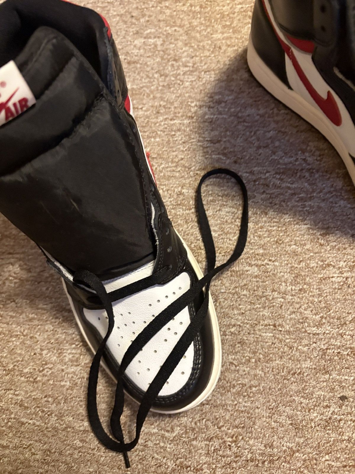 Nike Jordan 1 High Gym Red No Box Size US 10 / EU 43 - 6 Thumbnail