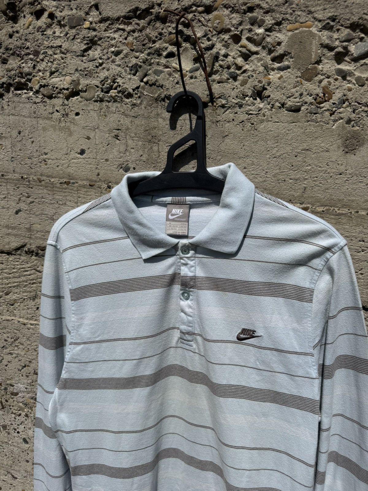 Vintage Vintage Nike Stripes Blue Rugby Long Sleeve Size US S / EU 44-46 / 1 - 3 Thumbnail