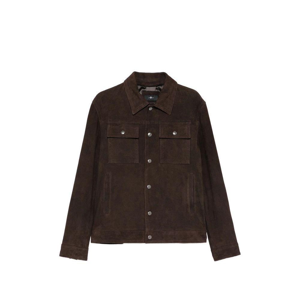 7 For All Mankind 7 For All Mankind BROWN Jackets - Leather Jackets Size US L / EU 52-54 / 3 - 1 Thumbnail