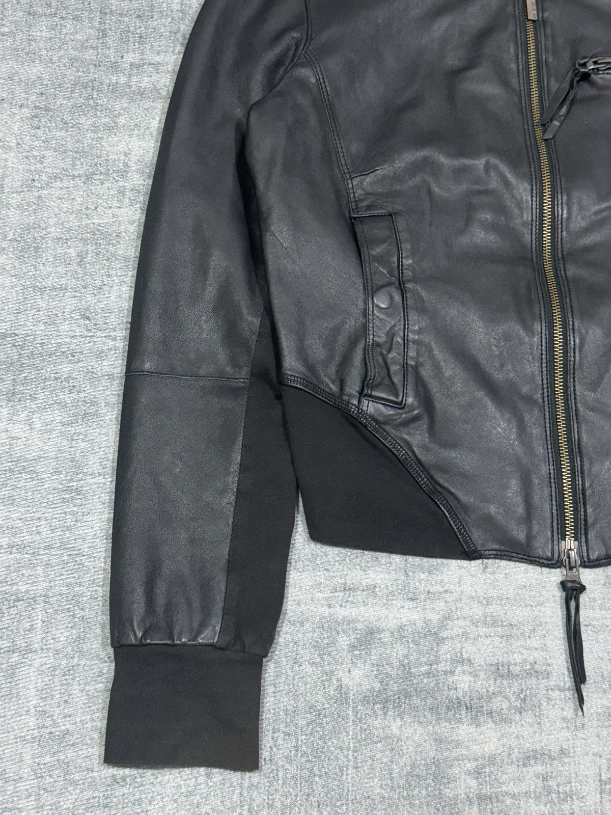 Emporio Armani Armani Jeans - Sheepskin Leather Jacket Size M / US 6-8 / IT 42-44 - 4 Thumbnail