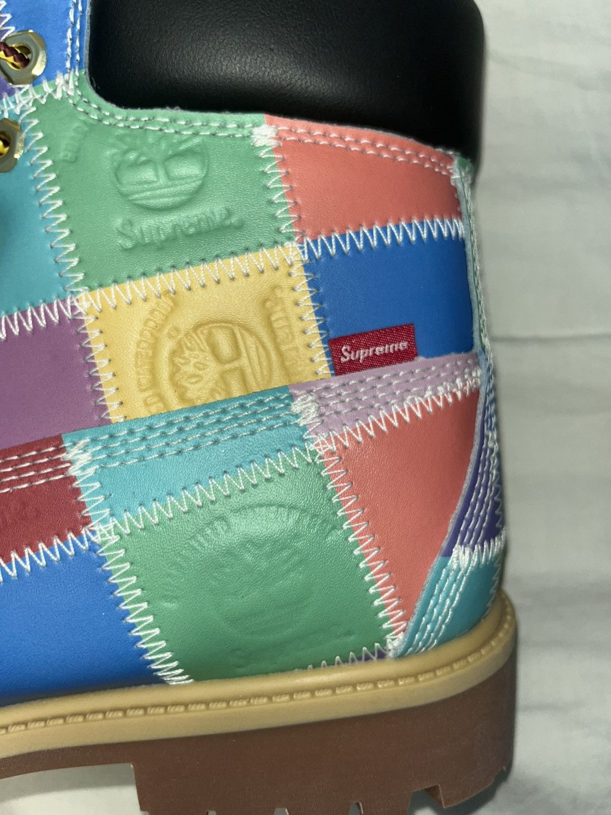 Supreme × Timberland Timberland X Supreme FW25 Multicolor Patchwork Boots Size US 9.5 / EU 42-43 - 8 Thumbnail
