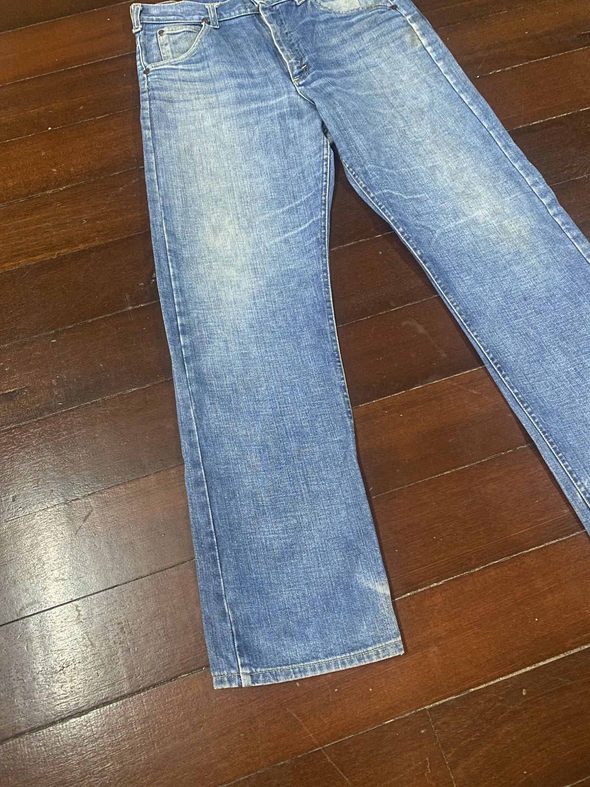 Lee Vintage 60s 70s talon 42 LEE mud wash dirty wash flare Jean Size US 34 / EU 50 - 3 Thumbnail