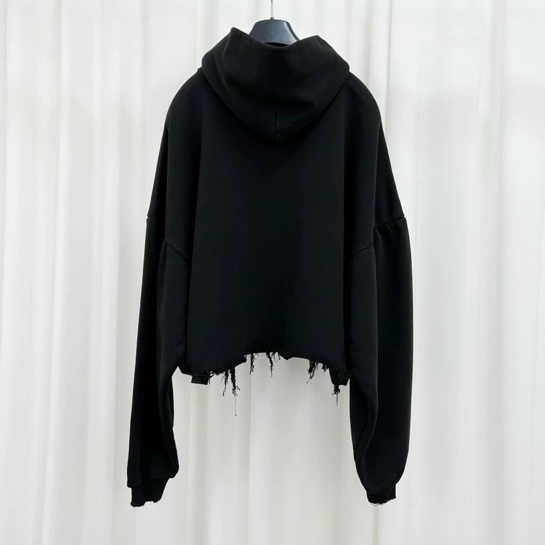 Balenciaga Balenciaga New Embroidered Letter Destroyed Hem Hoodie Size US M / EU 48-50 / 2 - 2 Thumbnail