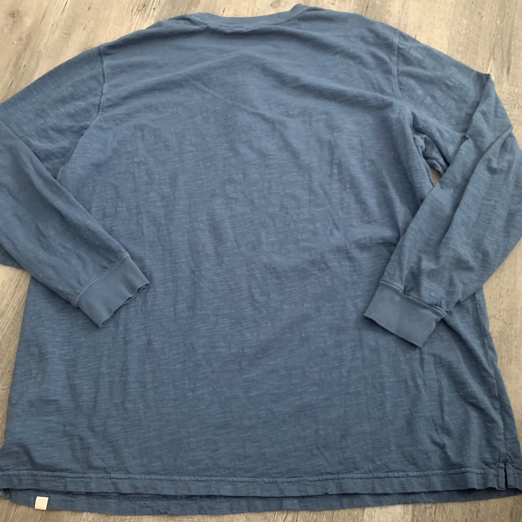 Lands' End Blake Shelton x Lands' End Henley T-Shirt Mens 3XLT Long Sleeve Slub 100% Cotton Blue Size US XXL / EU 58 / 5 - 5 Thumbnail