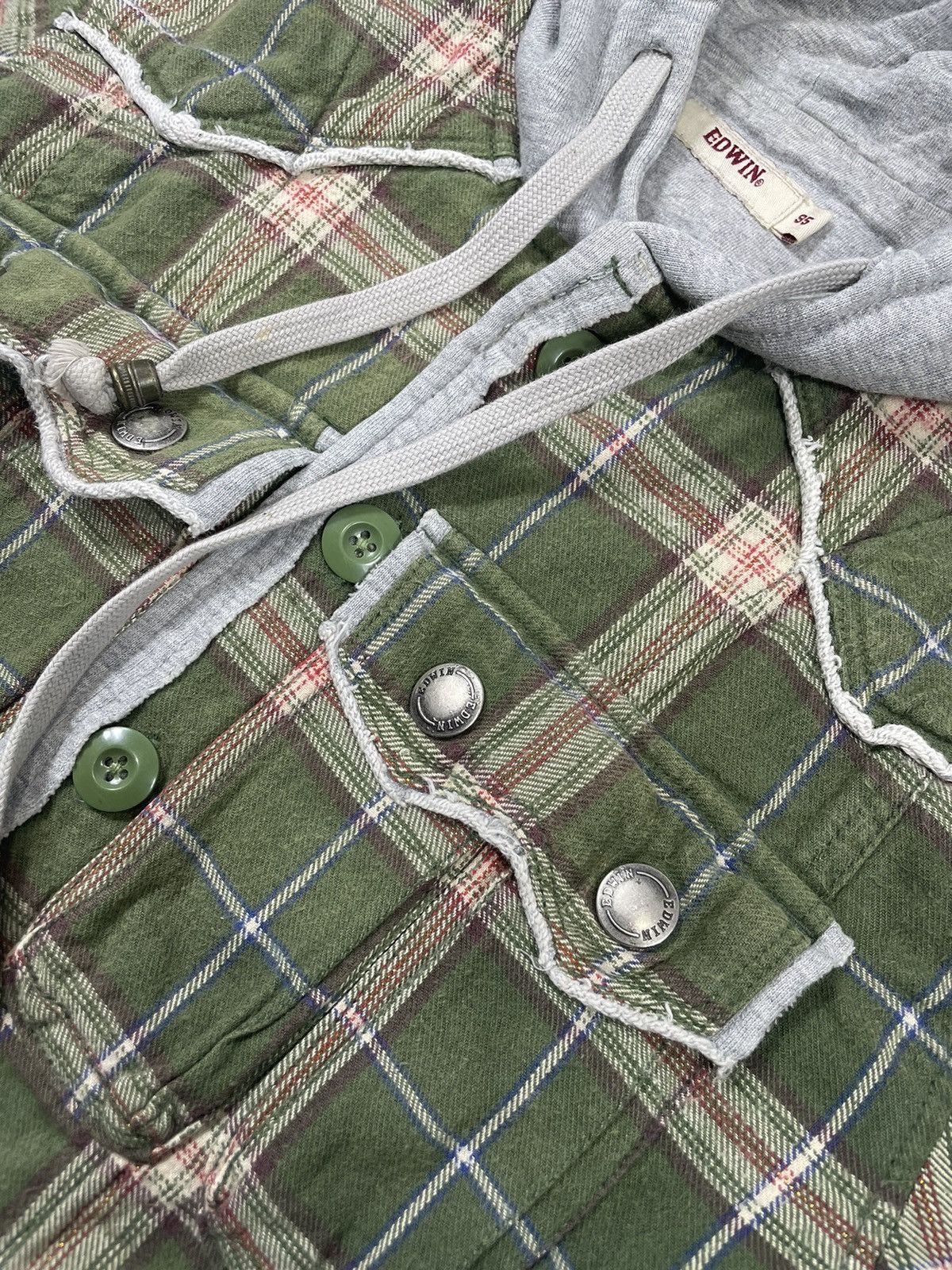 Edwin × Japanese Brand × Vintage Edwind Western Flanel Hoodie Size US M / EU 48-50 / 2 - 3 Thumbnail
