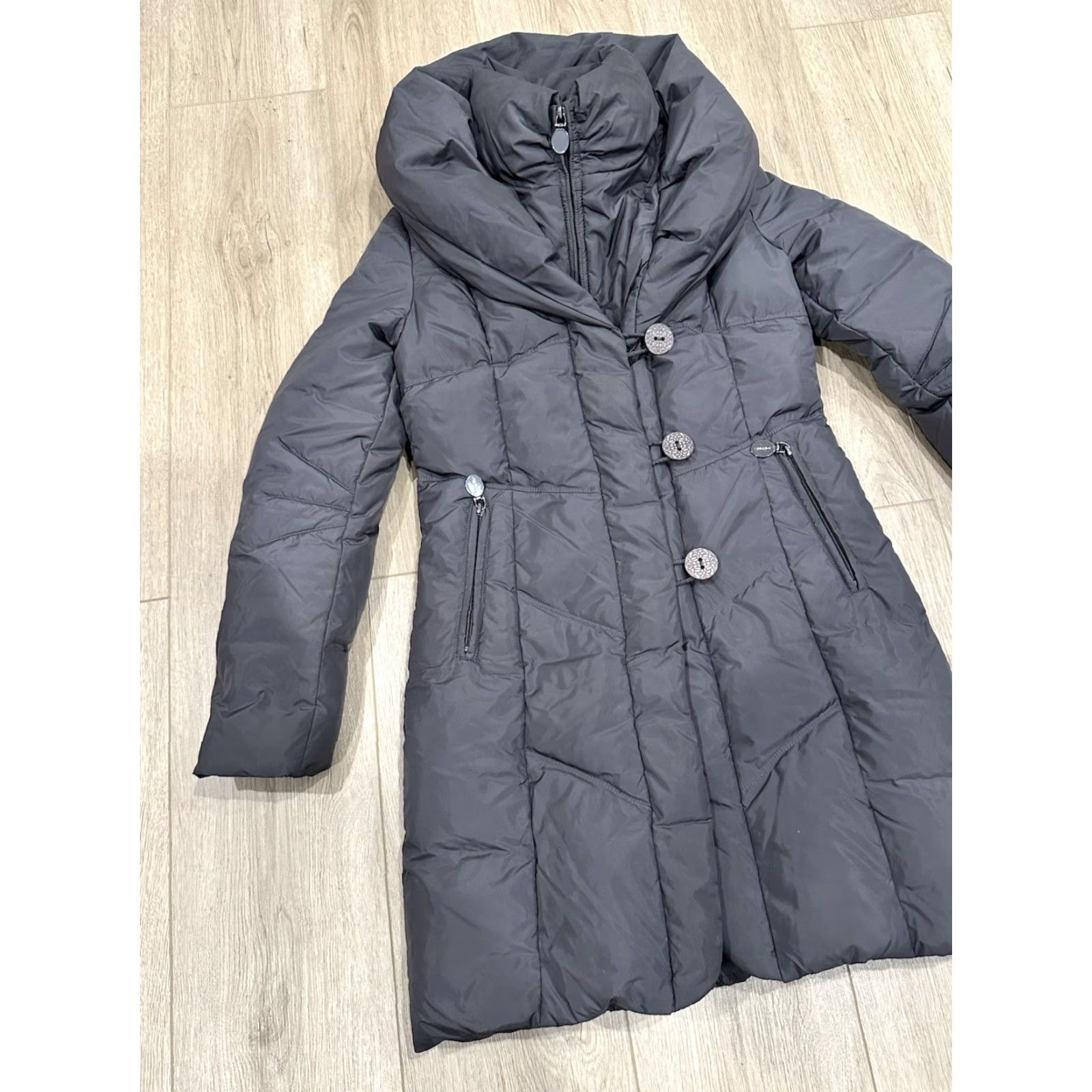 Elie Tahari VINTAGE Elie Tahari Puffer Coat XS Women Coat Gray Puffer Jacket XS Womens Size XS / US 0-2 / IT 36-38 - 3 Thumbnail