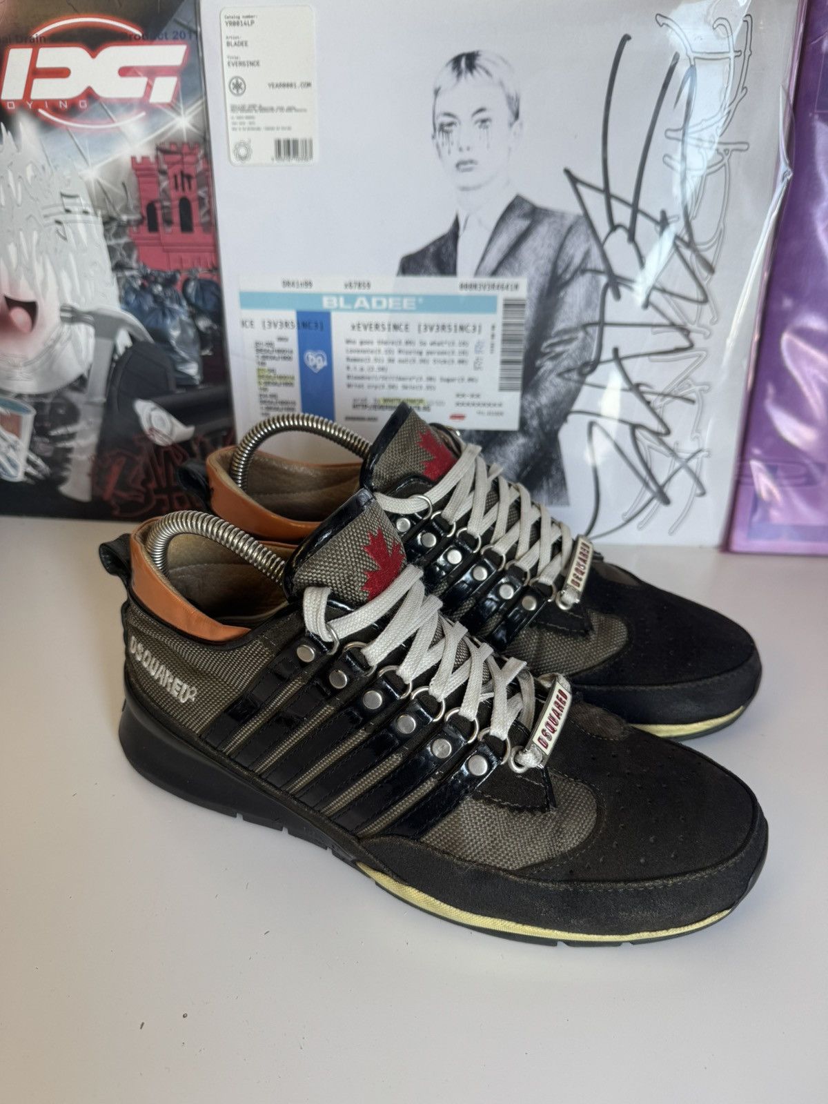 Dsquared2 Dsquared2 low top Sneakers 00s Archive Maple Leaf Size US 8 / EU 41 - 1 Thumbnail