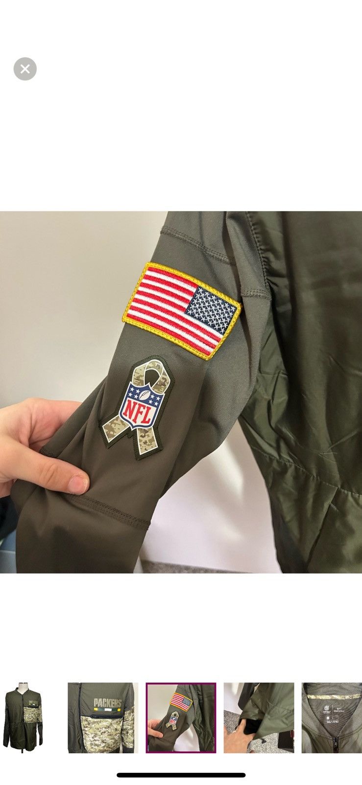 Nike Nike Green Bay packers large salute to service windbreaker Size US L / EU 52-54 / 3 - 3 Thumbnail