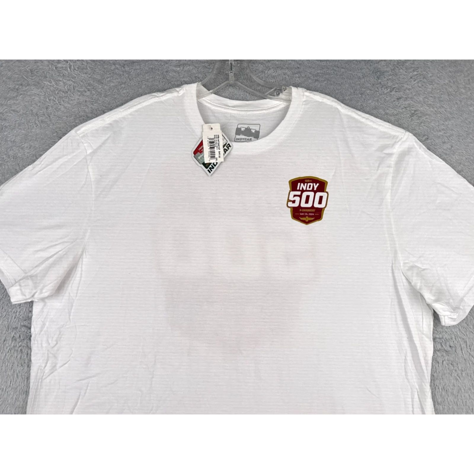 Vintage 2024 Indy 500 Shirt Adult 3XL White Short Sleeve Crew Neck IMS Indycar NEW Size US XXL / EU 58 / 5 - 4 Thumbnail
