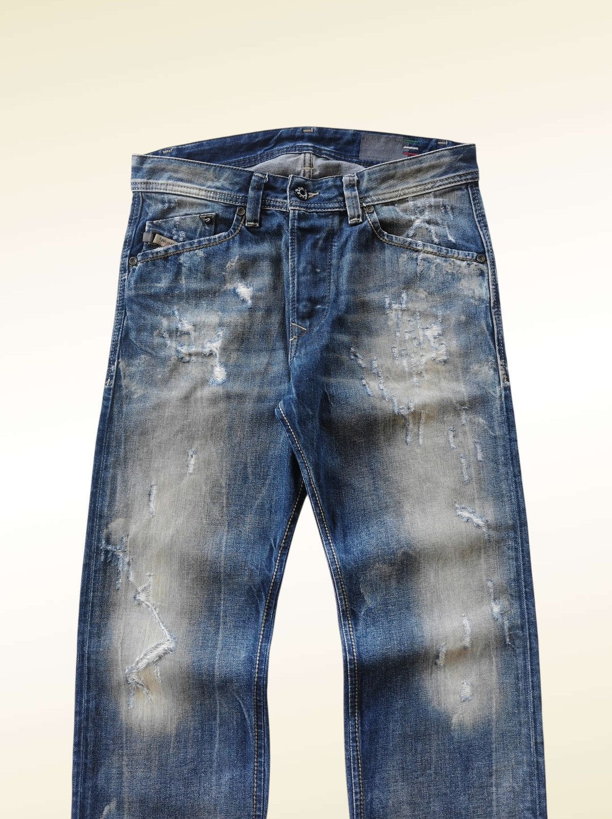 Diesel Black Gold Wax Coated Jeans | Grailed
