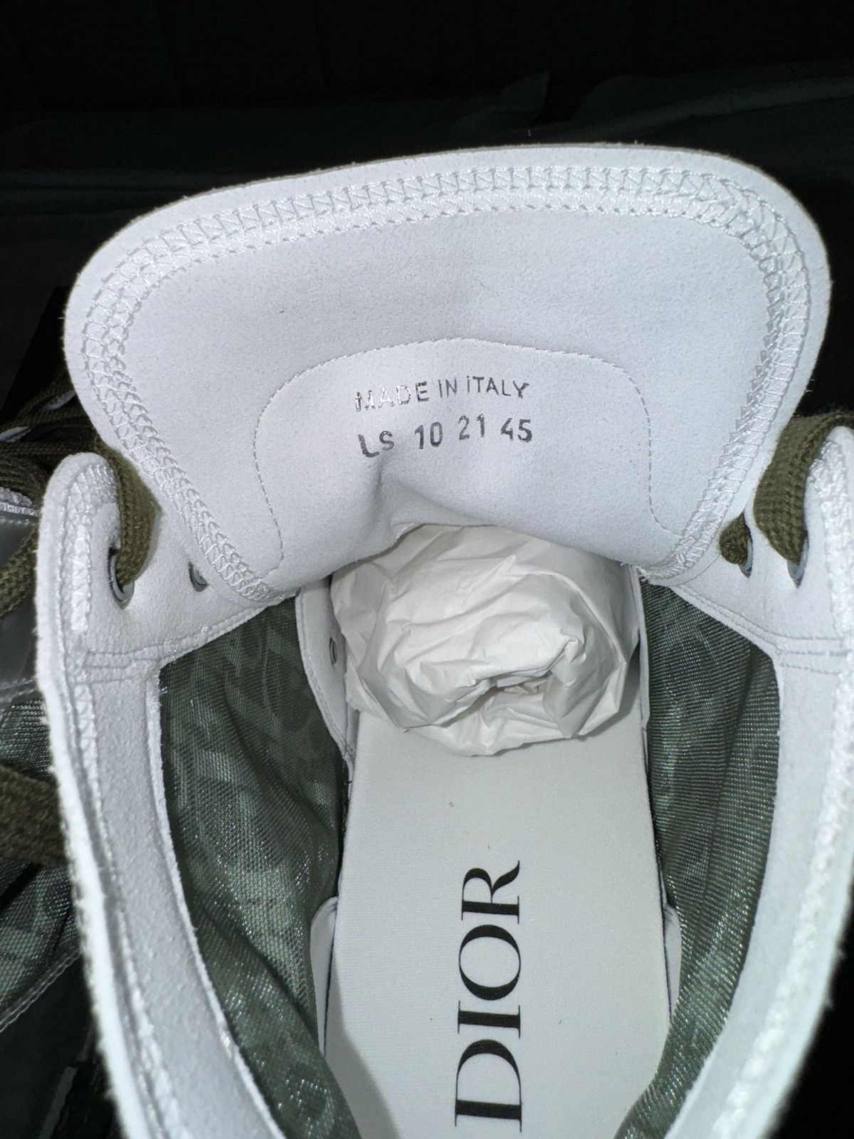 Dior RARE Dead stock! Dior B23 High Oblique - Olive - US12/EU45 Size US 12 / EU 45 - 7 Thumbnail