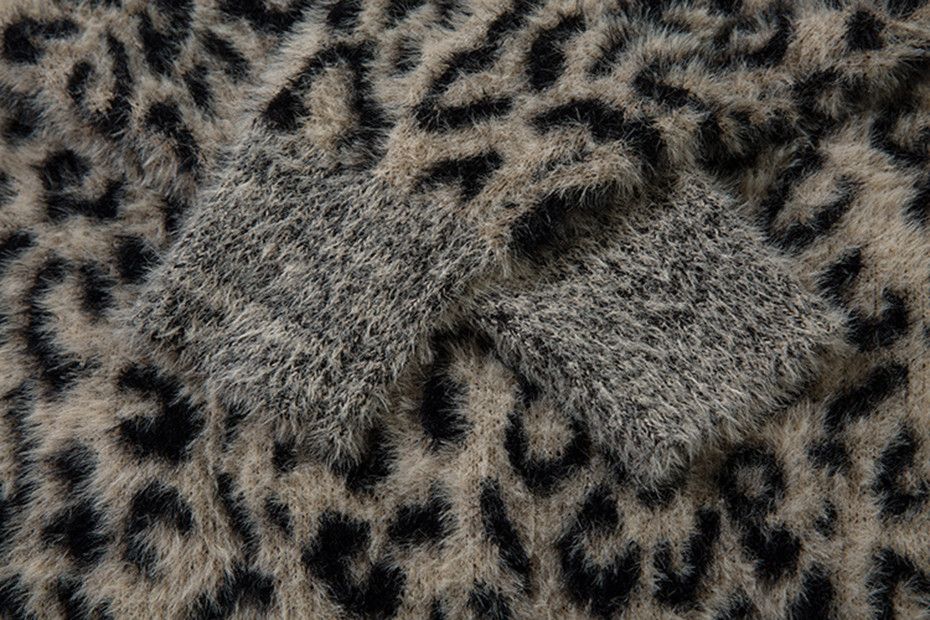 Japanese Brand × Vintage Leopard Knitted Sweater Y2k Loose Size US M / EU 48-50 / 2 - 5 Thumbnail