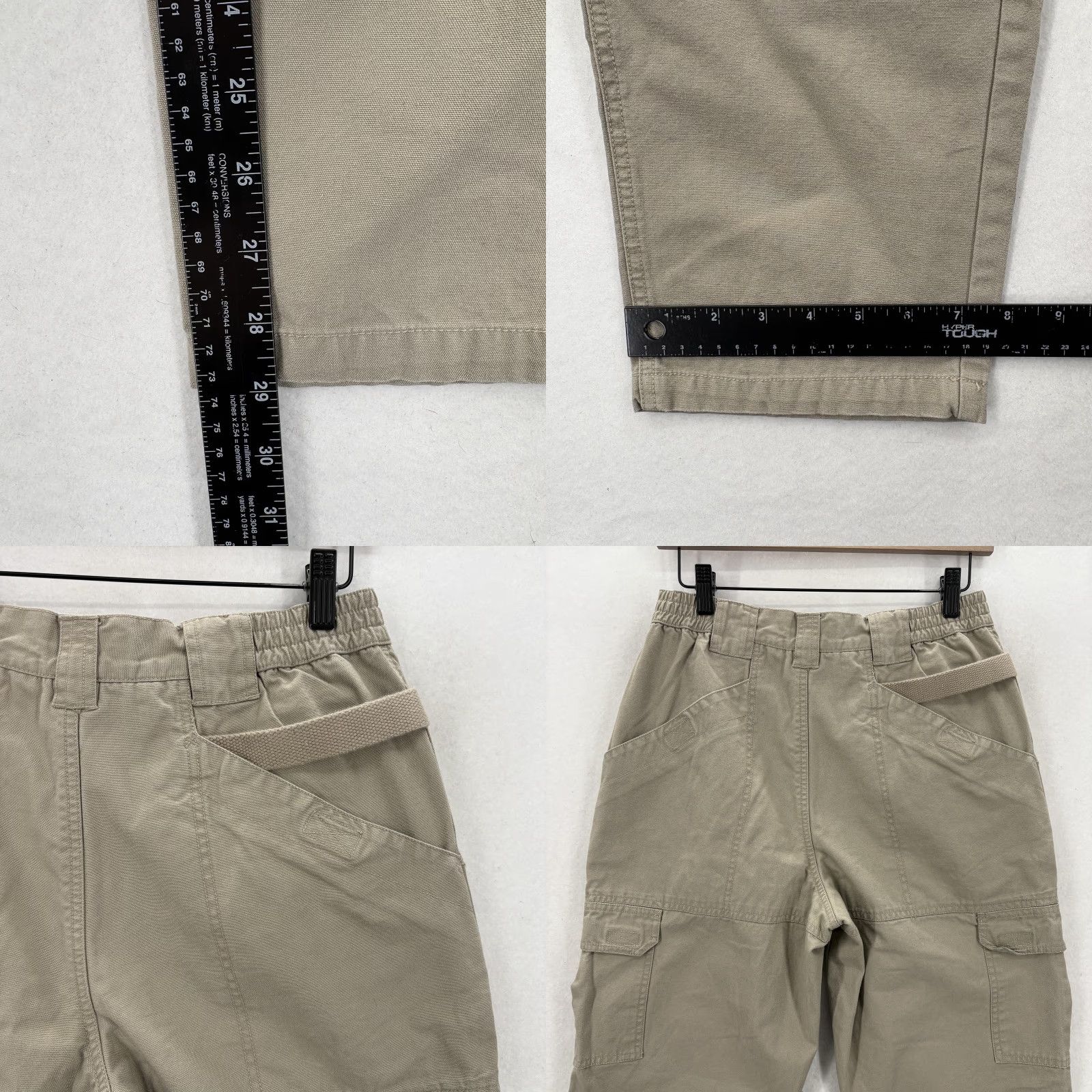 Royal Robbins Royal Robbins Pants Womens 6 Beige Cargo Hiking Cotton Elastic Waist Pockets Size 28" / US 6 / IT 42 - 8 Thumbnail