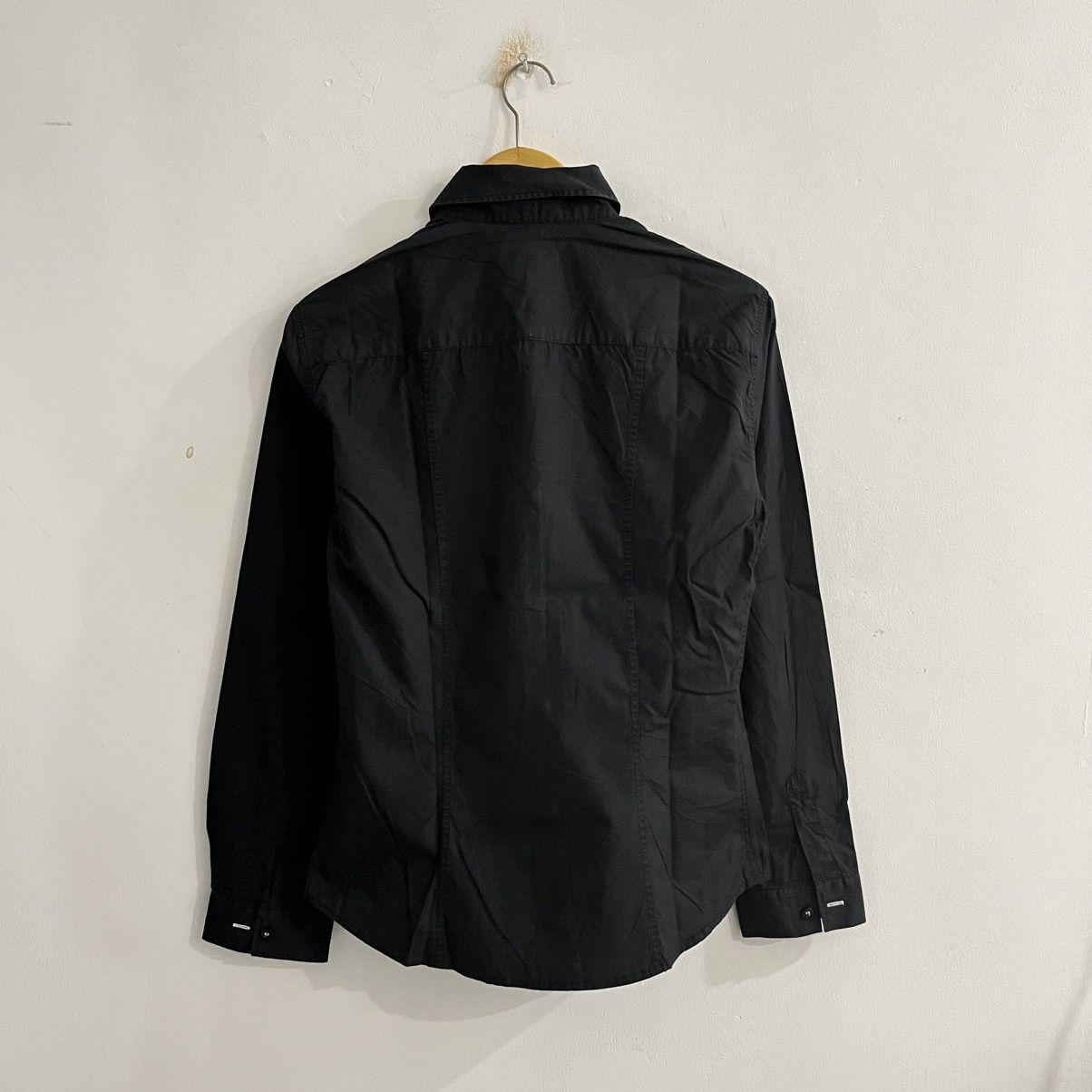 Armani Armani - Formal Slim Fit Black Button Up Size US S / EU 44-46 / 1 - 7 Thumbnail