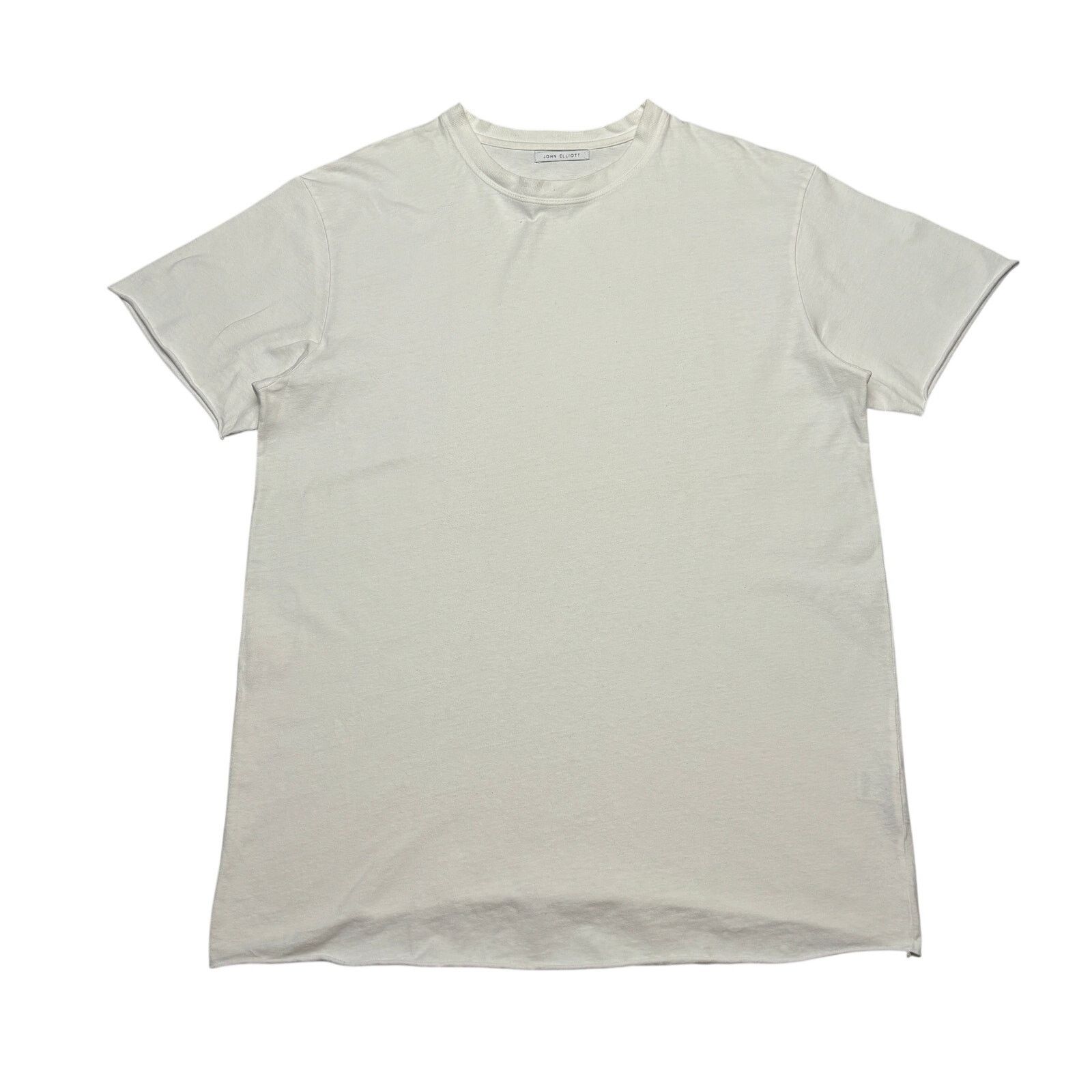 John Elliott Cotton Crew Raw Hem T Shirt Men's 2/Medium