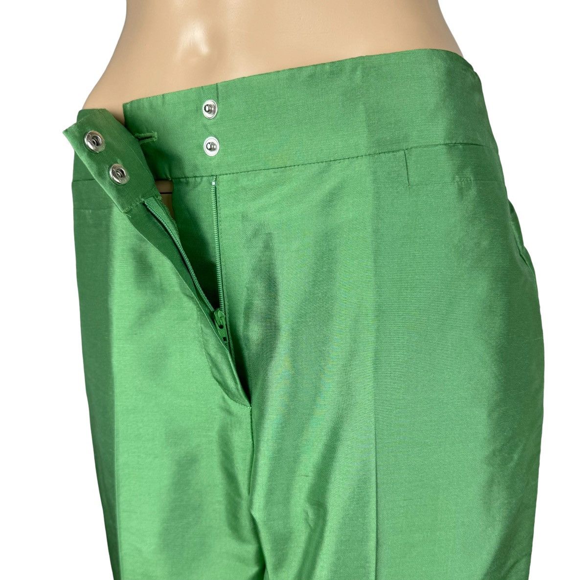 Gerry Weber Gerry Weber Silk Pants Womens Straight Shimmer size UK12 Size 30" / US 8 / IT 44 - 7 Thumbnail