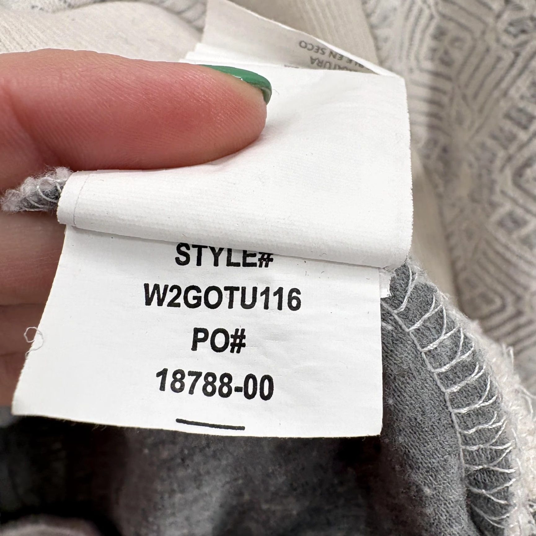 Prana prAna Gotu Pullover Sweatshirt Womens XL Gray Cowl Neck Geometric Organic Cotton Size XL / US 12-14 / IT 48-50 - 6 Thumbnail