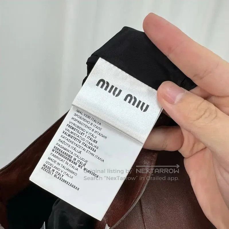 Miu Miu Miu Miu Brown Leather A. Size 24" / US 00 / IT 34 - 7 Thumbnail