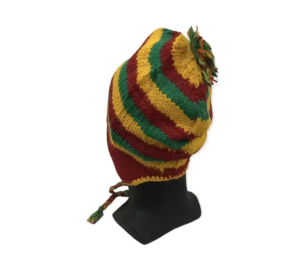 Japanese Brand Japanese Brand Knit Stripe Design Beanie Hat Size ONE SIZE - 3 Thumbnail