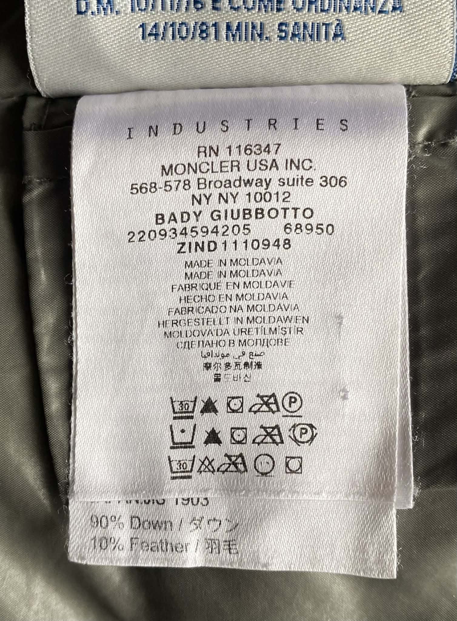 Moncler Moncler Women Bady Giubbotto Puffer Down Gray Jacket Size XS / US 0-2 / IT 36-38 - 13 Thumbnail