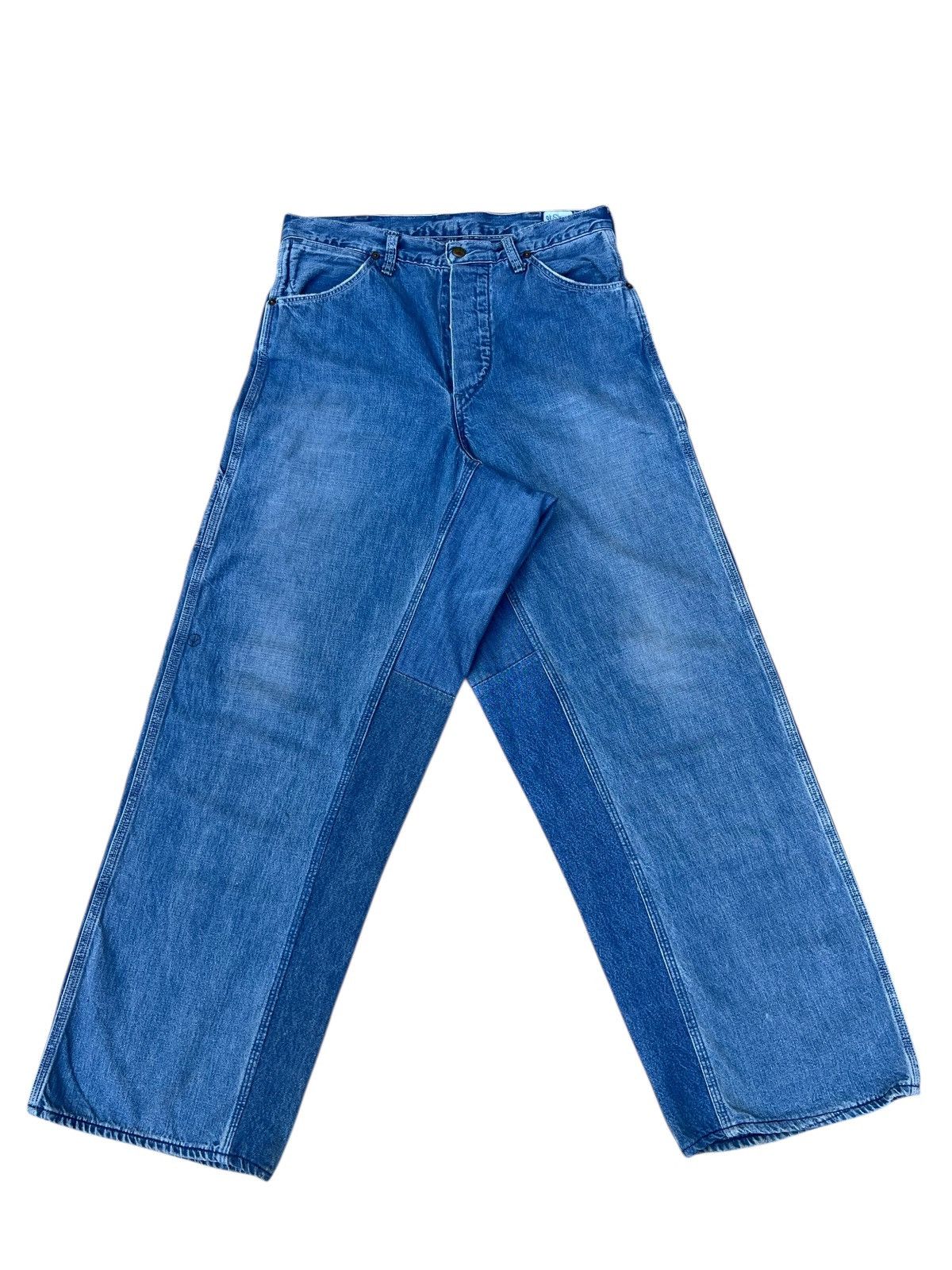 Orslow Orslow X Sunny Side Up Japan Reconstruct Baggy Denim Jeans Size US 30 / EU 46 - 1 Thumbnail